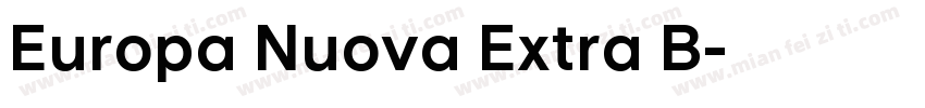 Europa Nuova Extra B字体转换